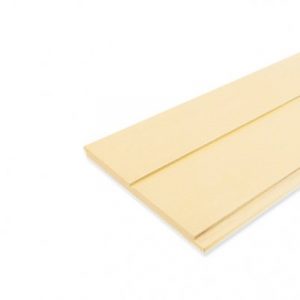ไม้ผนังบังใบ คอนวูด ลายเสี้ยน หน้า 8 นิ้ว G1 (1 ร่อง) สีงาช้าง